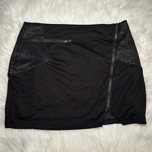 Black Mini Skirt, Size Large